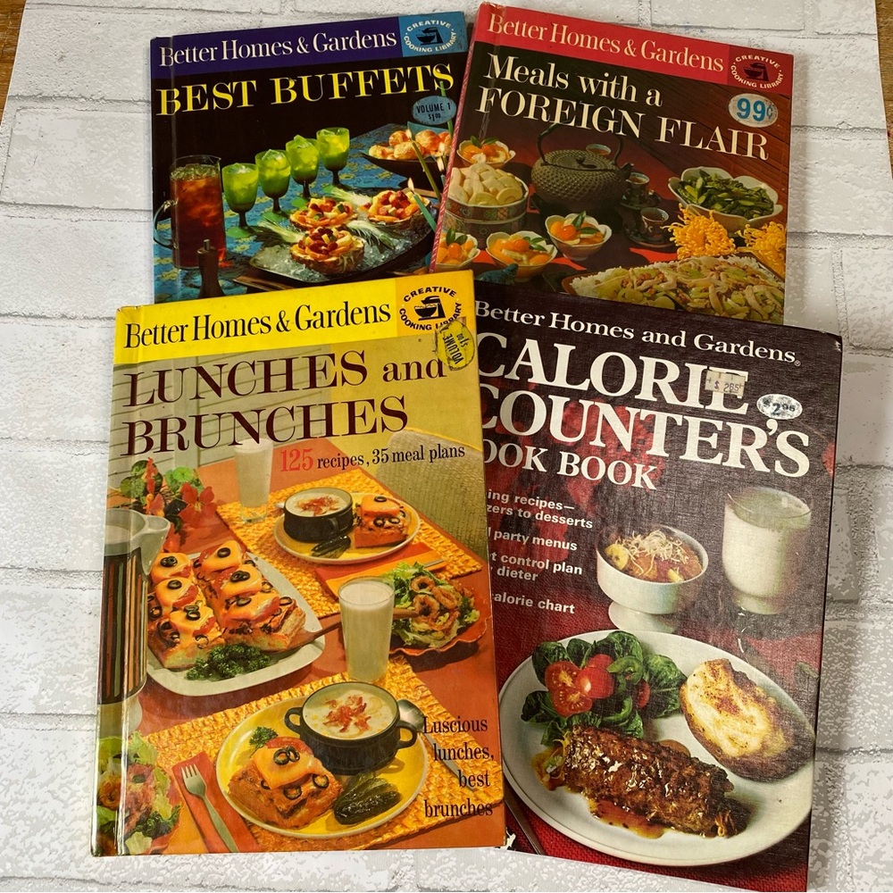 Vintage Better Homes and Gardens Books/Cookbooks